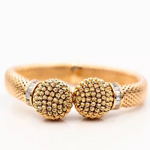 Bracelet 750/18K Rose Gold Cubic Zirconia 62.2g - Picture 1 of 3