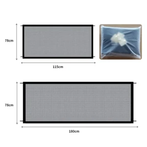 Pet Dog Barrier Fence Safety Gate with 4 Hooks Foldable Plastic Pet Stair Gate - Picture 1 of 13