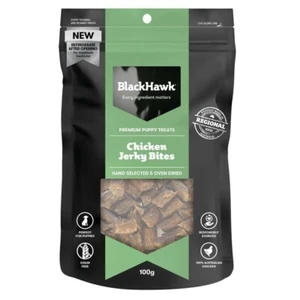 Black Hawk Chicken Jerky Bites Premium Puppy Treats 100g - Picture 1 of 2