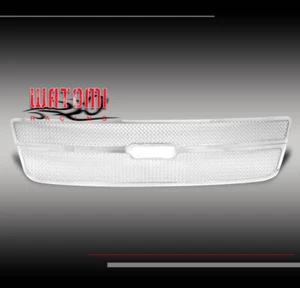 01-06 CHEVY AVALANCHE FRONT UPPER STAINLESS STEEL MESH GRILLE GRILL CHROME 2PCS - Picture 1 of 4