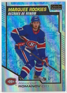 2020-21 O-Pee-Chee Platinum Arctic Freeze Rookie #198 Alexander Romanov 42/99 - Picture 1 of 2