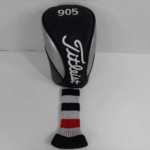 Titleist 905 Pro Titanium Golf Club Driver Wood Head Cover OEM Black Red Silver - Picture 1 of 5