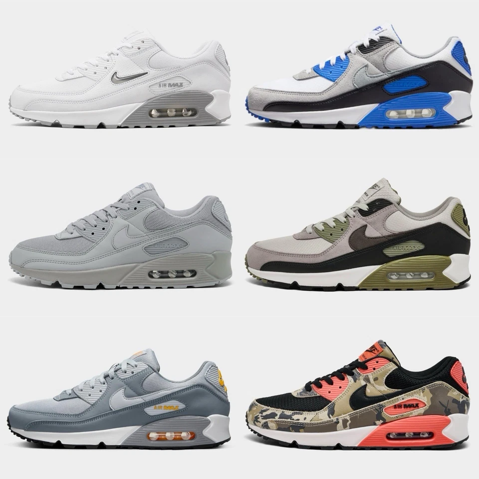 Nike AIR MAX 90 Para hombres Zapatos Informales TODOS LOS COLORES EE. UU. Tallas 8-13 Tenis Foto 1 de 1