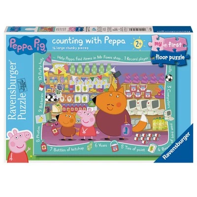 16pc Ravensburger My First Floor Puzzle Peppa Pig Kids/Children Jigsaw 2-3y - image 1 of 2