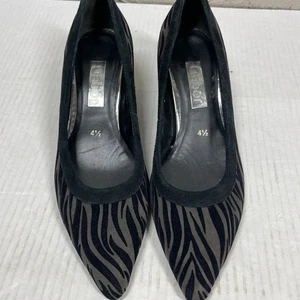GABOR Pump Stacked Heel Pointed Toe Animal Print Slip On Women’s Size 6.5 - Picture 1 of 6