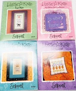 Set of 4 Lizzie Kate Snippet Halloween Themed Charts - Picture 1 of 7