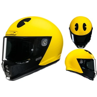 HJC Motorcycle Helmet - V10 Pac - Man Bandai Namco - Vintage Classic Integral - Image 1 of 4