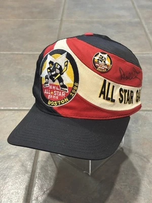 Bobby Orr Signed 1996 NHL All Star Game Boston Snapback Hat Hockey Embroidered - Image 1 of 4