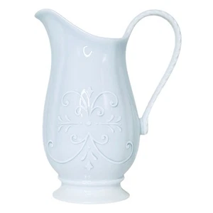 Vintage Lenox SWEDISH LODGE Louise Le Luyer Blue White 22 OZ Creamer NEW - Bild 1 von 7