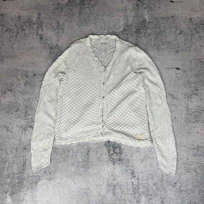 Cárdigan Odd Molly para mujer talla 3 algodón blanco manga larga` Foto 1 de 4