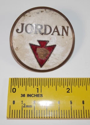 Raro 1916-1928 Jordan Radiador Emblema Automotriz Capó Insignia Placa de Identificación Logo Foto 1 de 4