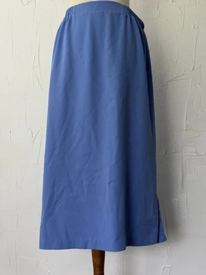 Falda Para Mujer XL De Colección Hecha en EE. UU. Lila Cintura Elástica Midi Aberturas Modestas Usada en Excelente Condición Foto 1 de 4