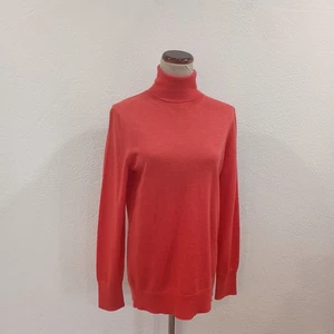 Banana Republic Rollkragenpullover koralle Merinowolle, Größe L - Bild 1 von 5