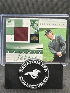 2002 Upper Deck Fairway Fabrics #RG-FF Retief Goosen Shirt Relic Champions Tour - Picture 1 of 4