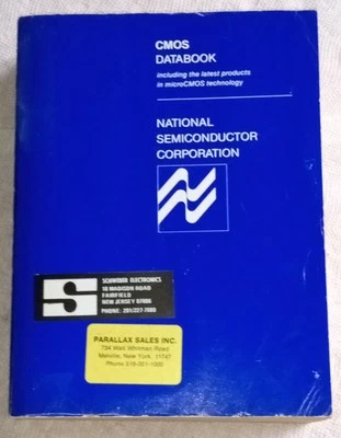 CMOS Databook 1984 National Semiconductor Data Sheets Specifications NOS Vintage - Image 1 of 4