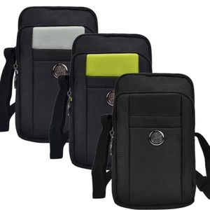 Cell Phone Carrying Pouch Shoulder Bag Belt Clip Case For iPhone Samsung Google - Photo 1 sur 18