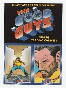 Juego de tarjetas coleccionables The Good Guys Genesis 1993 hoja de promoción sin cortar - Imagen 1 de 2