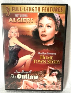 Algiers Home Town Story Outlaw Jane Russel DVD Movie 3-Full Length Features - Picture 1 of 3
