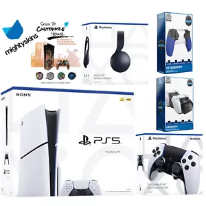 Sony Playstation 5 Slim Disc Bundle with Black Pulse Headset & EDGE Controller - Picture 1 of 7