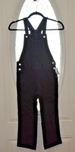 New with tags OLD NAVY Kids Black Denim Overalls Size S(6-7) - Picture 1 of 5