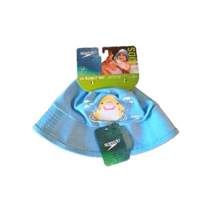 Speedo Kids UV Bucket Hat Blue UV 50+ Protection Lightweight L/XL (12-24 mons) - Picture 1 of 4
