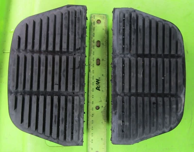 Harley Caoutchouc Passager Planche de Sol Pied Plaquettes Touring Sacs Electra - Photo 1/4