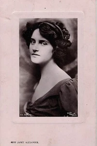JANET ALEXANDER Edwardian Theatre Actress Circa 1910 PC UK - Picture 1 of 1