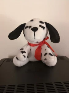 2017 Animal Adventure Puppy Dog Dalmatian Plush 8” Black White Dots Stuffed - Picture 1 of 3