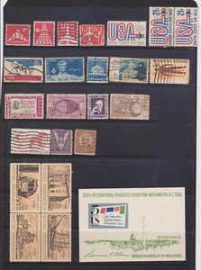 (K246-55) 1950-66 United States mix of 23stamps& M/S (BE) - Picture 1 of 1