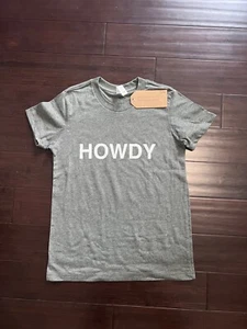 Gray Kids T Shirt with White "Howdy" on the front - Picture 1 of 1
