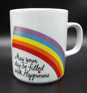 Vintage Avon Rainbow Mug - 1984 - Happiness Mug Easter 1984 - Picture 1 of 4