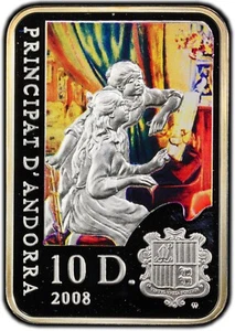 2008 Andorra 10 Diner Renoir Two Girls at Piano PCGS PR69DCAM RGUTH053 - Picture 1 of 4