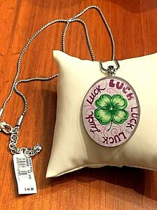 Brighton Lucky You 4-Leaf Clover Pendant Necklace, 26 to 28", Retired, NWT ($46)