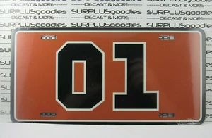DUKES of HAZZARD GENERAL LEE 01 6" X 12" License Plate Tag Metal BRAND NEW - Picture 1 of 5