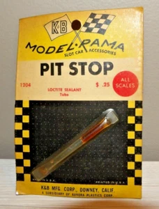VINTAGE K&B MODELRAMA PIT STOP LOCTITE SEALANT TUBE #1204 NEW OLD STOCK - Picture 1 of 4