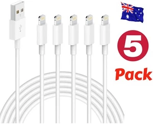 5 X Fast USB Cable Charger cord Charging For Apple iPhone 7 8 X 11 12 13 14 ipad - Picture 1 of 4