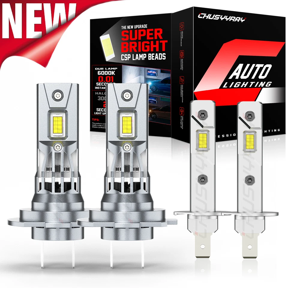 Kit de bombillas de haz alto y bajo LED H7 H1 para Mercedes-Benz C43 AMG 1998-2000 Foto 1 de 4