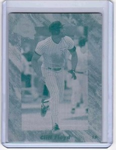 1/1 CLIFF FLOYD ROOKIE PRINTING PLATE 1991 CLASSIC THORNWOOD HIGH SCHOOL  PIC