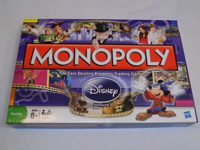 Monopoly Walt Disney Edition Family Board Game HASBRO Mickey Mouse 100% COMPLETE - Image 1 of 3