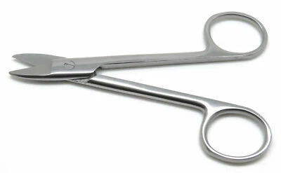 Straight Crown Scissors 4.5" Wire Cutting  Steel Instruments - Image 1 of 3