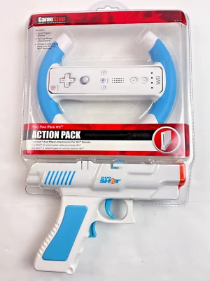DUO SHOT AND WHEEL ATTACHMENTS FOR WII REMOTE ACTION PACK - Image 1 of 4