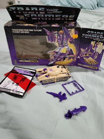 1985 VINTAGE  G1 HASBRO TRIPLE CHANGER BLITZWING W/ BOX INSTRUCTION COMPLETE 🔥 Cover