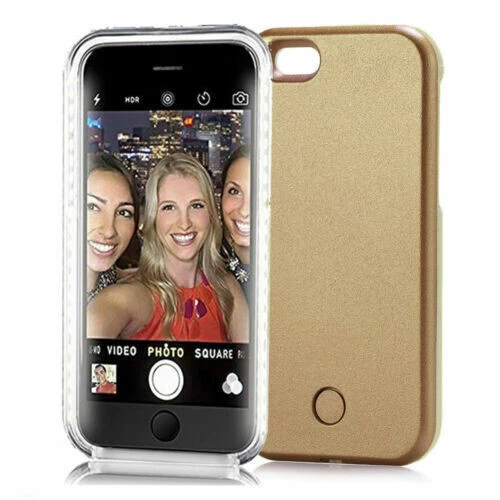 Casu Selfie Light Up LED Case Cover for  iPhone 6 PLUS / 6S PLUS Gold - Image 1 of 1