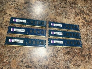 Kingston 12GB (6x2GB) 1Rx8 PC3-10600U Desktop Memory Ram K1N7HK-HYC - Picture 1 of 3