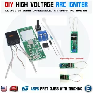 DC 3-5V DIY Kit High Voltage Generator Arc Igniter Lighter Unassembled Kit - Picture 1 of 6