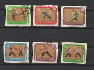 Kampfkunst 1967 Vietnam eine Serie von 6 Marken / T1683 - Bild 1 von 1