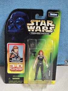 STAR WARS Expanded Universe MARA JADE figure w/ 3D Scene Kenner 1998 MOC! - Picture 1 of 2