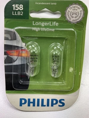 Philips 158LLB2 Longerlife Instrument Panel Light Lamp Bulb 158 - 2 PACK - Image 1 of 3