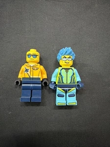 LEGO - Stuntz Driver (Blue Hair)  & Jet Pilot Minifigures-B3 - Afbeelding 1 van 2