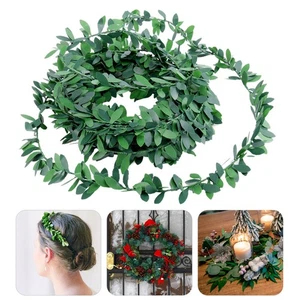 7.5 M Garland Artificial Vines Green Leaves Simulated Vine for Wedding Event - Picture 1 of 12
